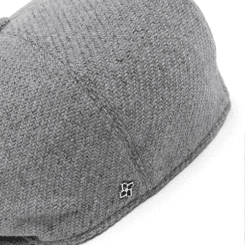 Tagliatore Virgin Wool Polyamide Berets Gray