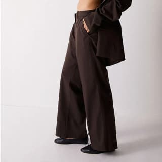 H&M Suit Trouser Dark Brown