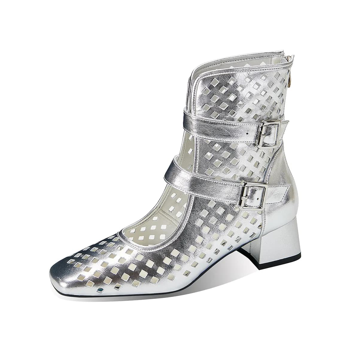 JIUXINGDAO Ankle Silver