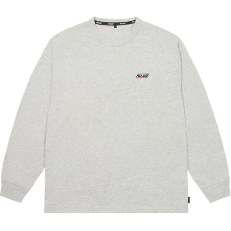 PALACE Basically A Long Sleeve Heather Gray