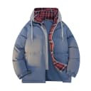 Blue with Gray Checkered Hood (Detachable)