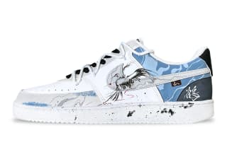 Nike Court Vision 1 Pika Crane's Nine Moats AntiSlip WearResistant LowTop Blue White