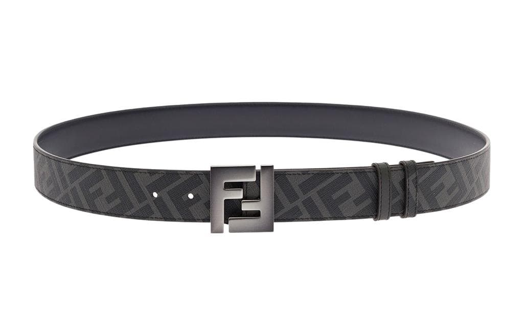 FENDI Ff Logo Fabric Reversible Belt