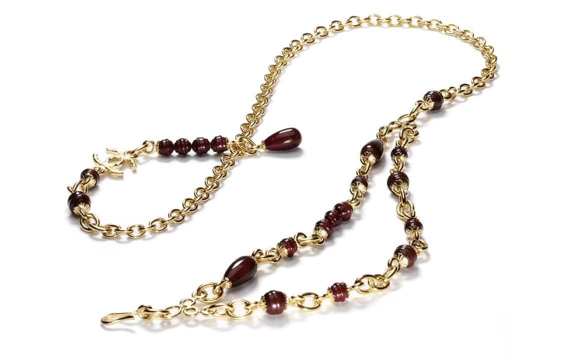 CHANEL Metal Artificial Pearl Waist Chains Gold