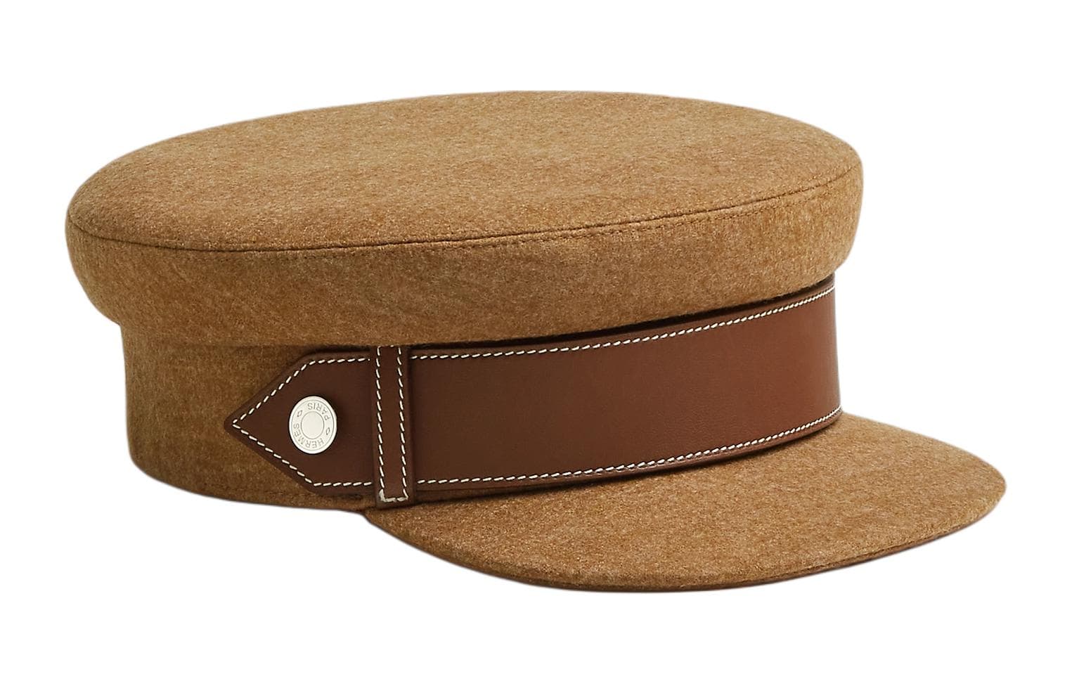 HERMES Wool Berets Brown