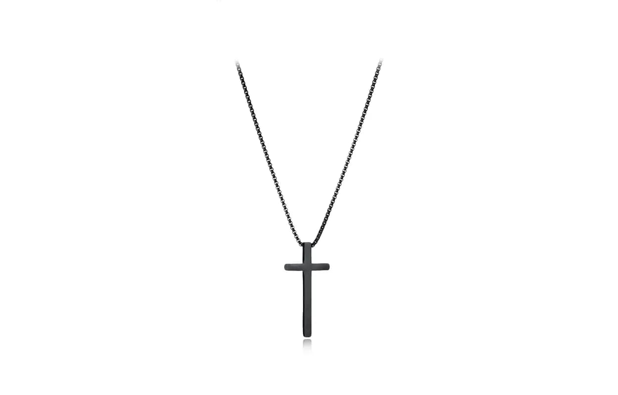 Black Cross Necklace