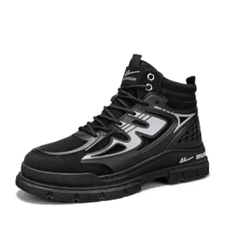 Warrior AnkleLength Martin Boot Black Gray