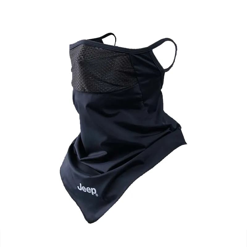 Jeep Polyester Sun Protection Masks New upgraded hanging ear black