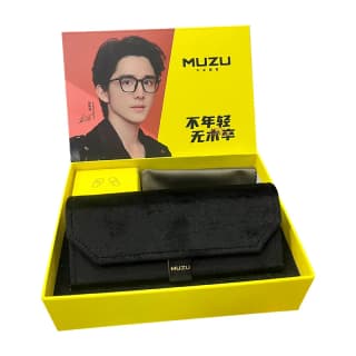 MUZU Titanium Plate TR90 Rectangular Eyeglass Frames