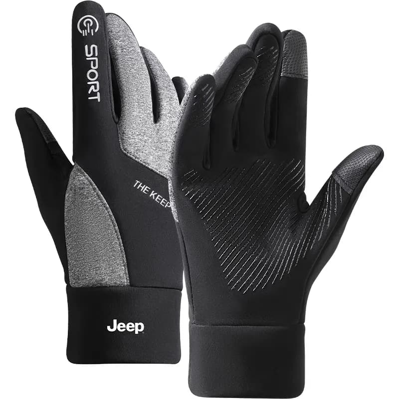 Jeep Men Black Gray Patchwork