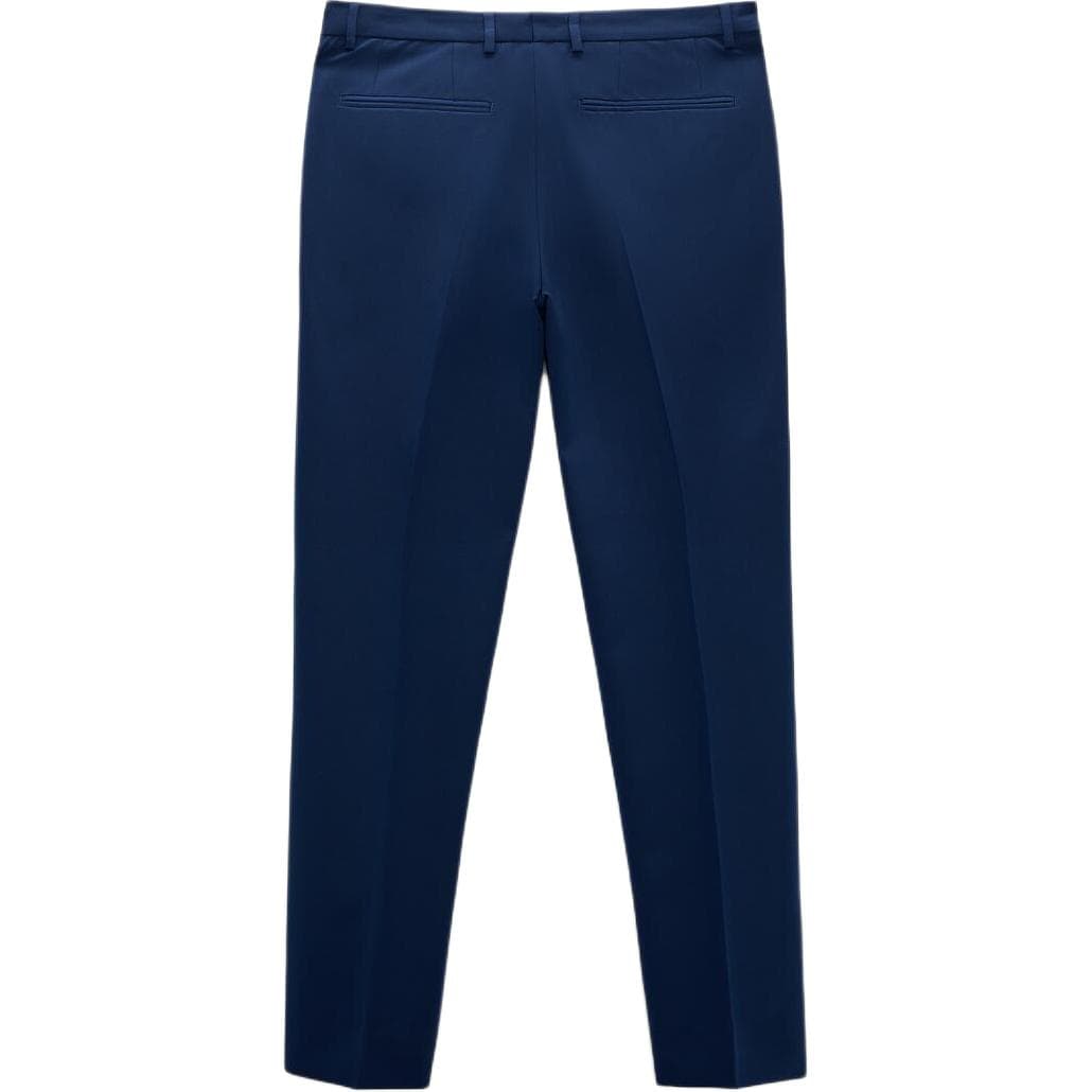 ZARA Suit Trousers Men Dark Blue