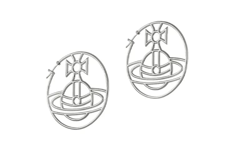 Vivienne Westwood Brass Earrings Silver