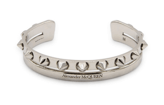 Alexander McQueen Brass Bangles Silver