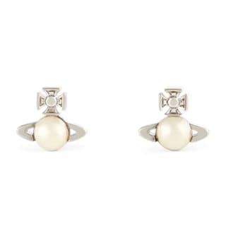 Vivienne Westwood Brass Stud Earrings Silver
