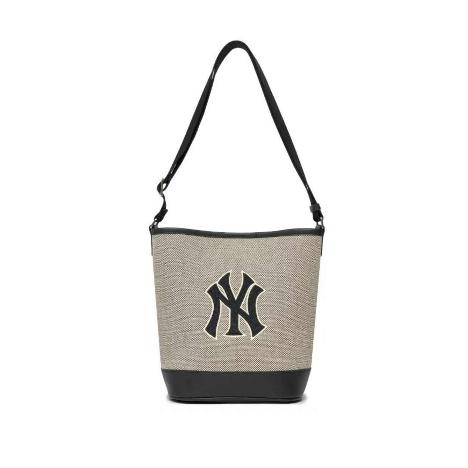 MLB New York Yankees Cotton Bucket Bag, Shoulder Bag Black Gray