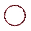 Cinnabar Beaded Bracelet 4mm Single Wrap (43 Beads Approximately)Heart Box