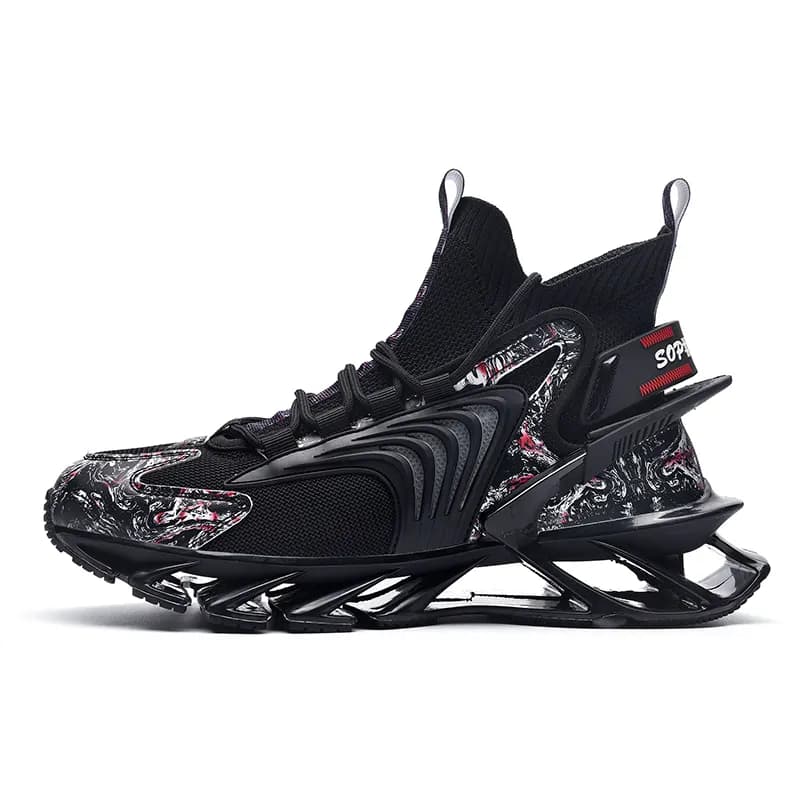 VAKY Anti-Slip Wear-Resistant High-Top Chunky Black Black