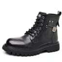 Black[Leather Shoe Size: Size 40 in This Model = Sports Shoe Size 41]