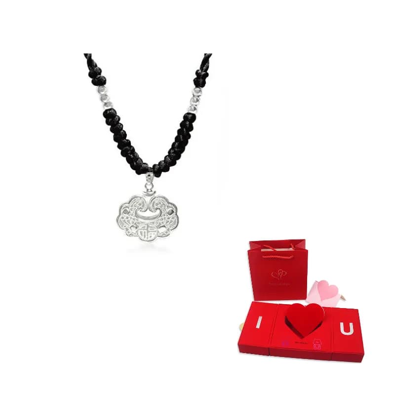 Fuzi Xiangyun necklace Black rope