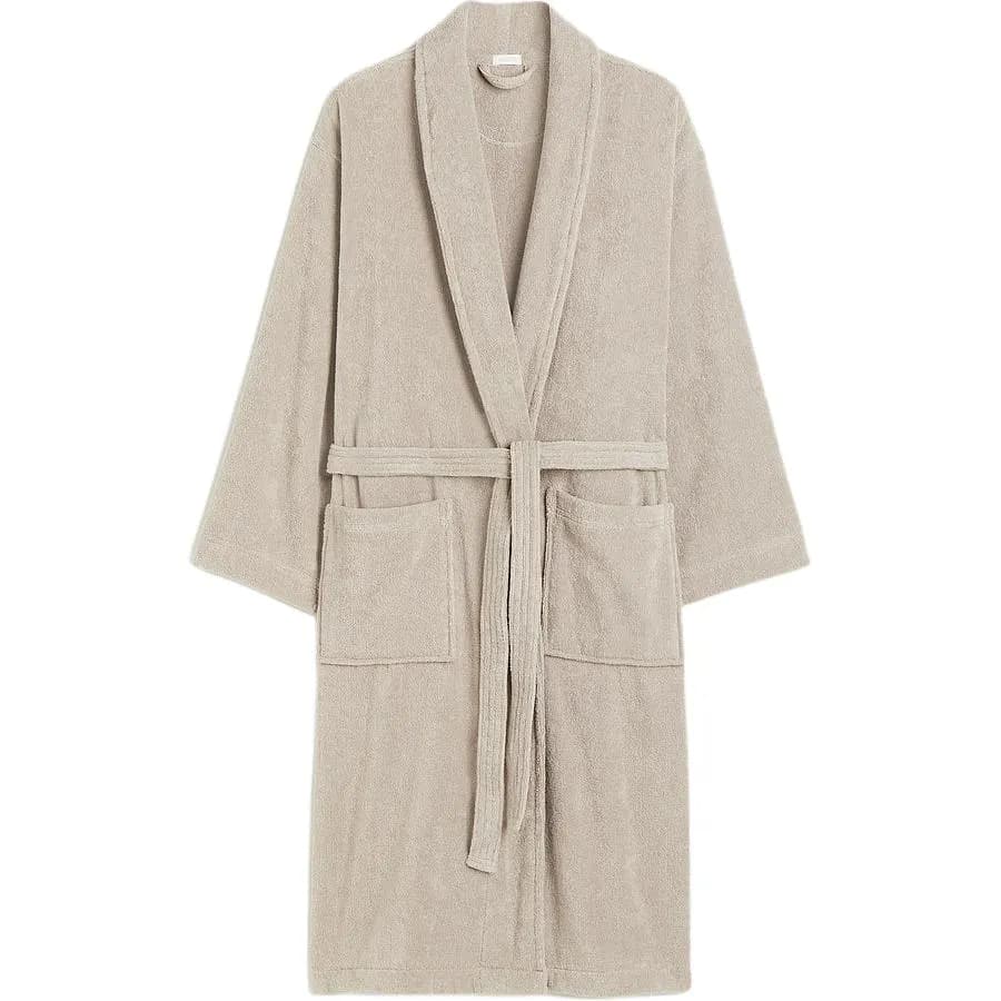 H&M Pajama Robe Light Brown Light Brown