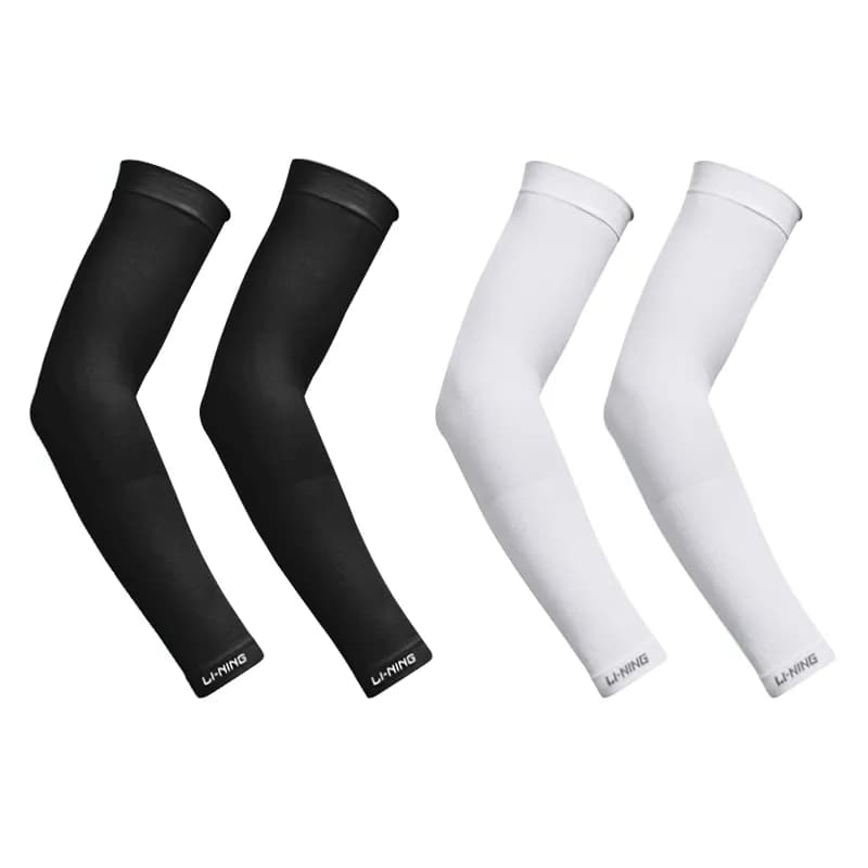 LiNing Polyamide, Elastane Sun Protection Sleeves Black, White