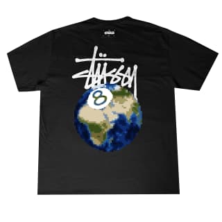 Stussy Черные Унисекс Футболки