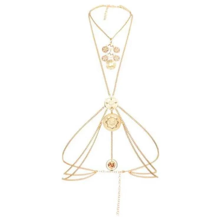 Paco Rabanne Enamel Body Chains Gold Gold