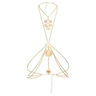 Paco Rabanne Enamel Body Chains Gold
