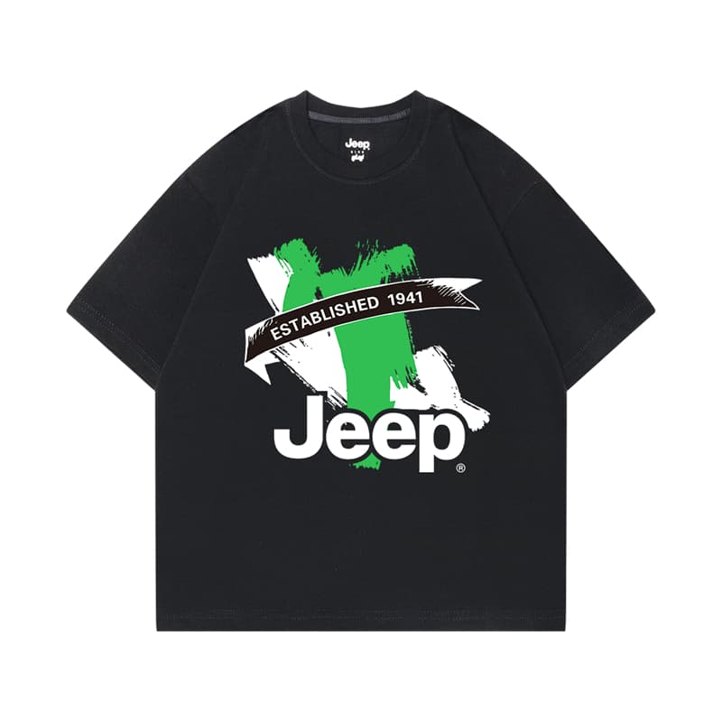 Jeep Grade School T Shirts Black