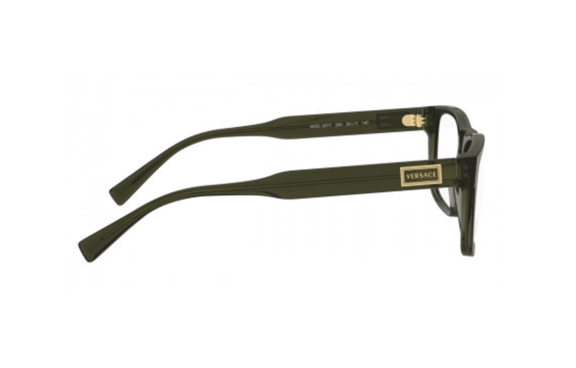 VERSACE Plastic Irregular Shape Eyeglass Frames Green