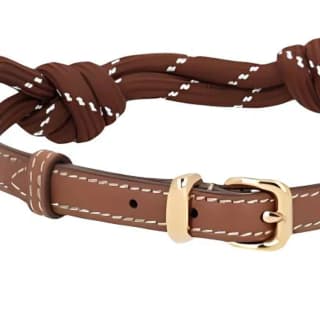 MIU MIU Fabric Anklets Brown