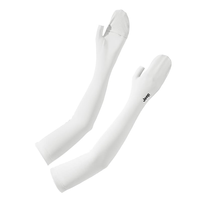 Jeep Thin Sun Protection Sleeves Soothing White