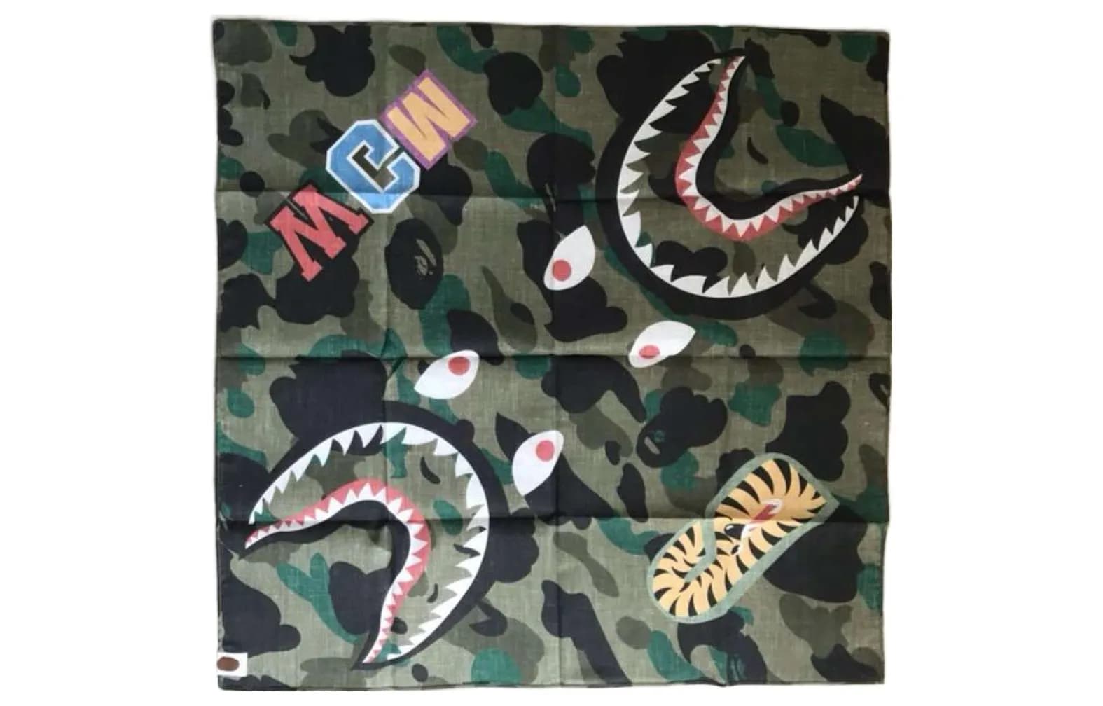 A BATHING APE Cotton Headwraps Green Green