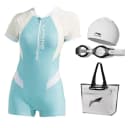 Set (Swimsuit+Swim Goggles+Swimming Cap+Swim Bag)