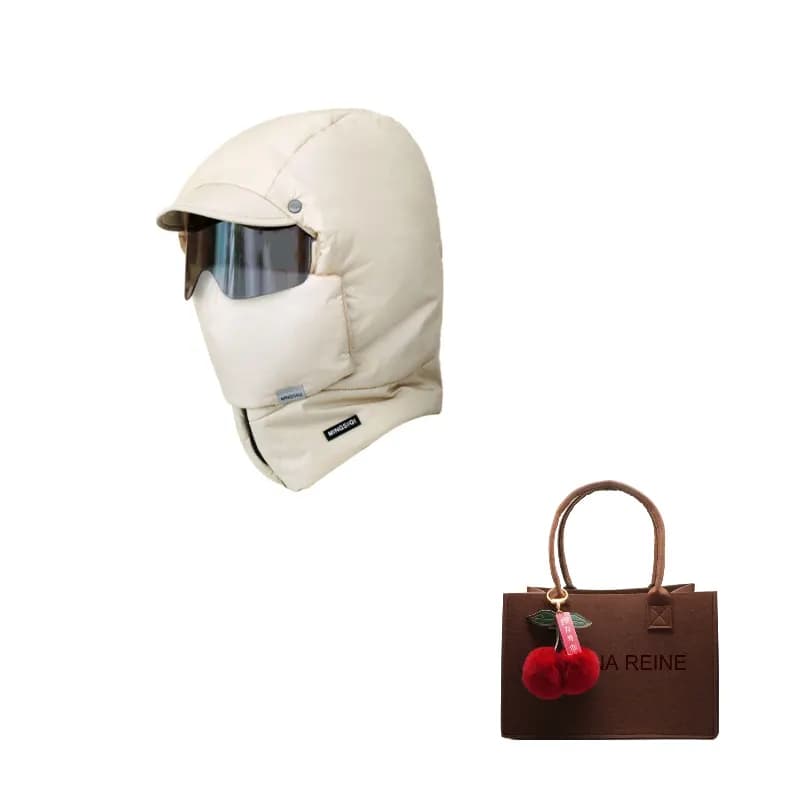 VERENA REINE Polyester Trapper Hats Ecru