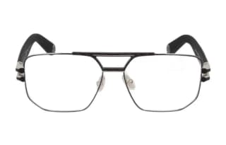 PHILIPP PLEIN Metal Irregular Shape Eyeglass Frames Black