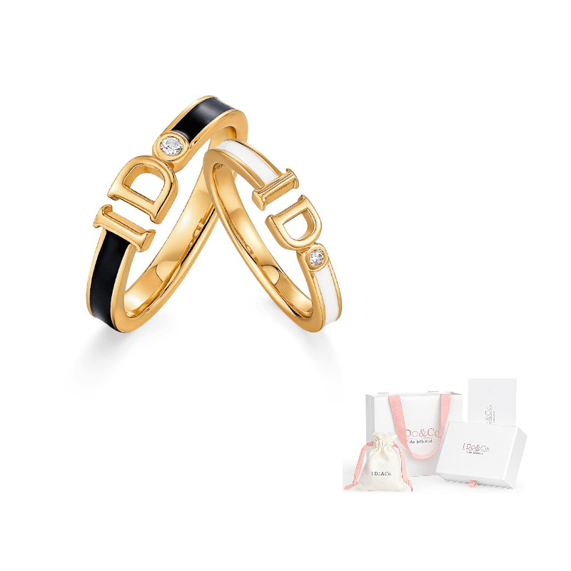925 Silver I Do Pair Ring