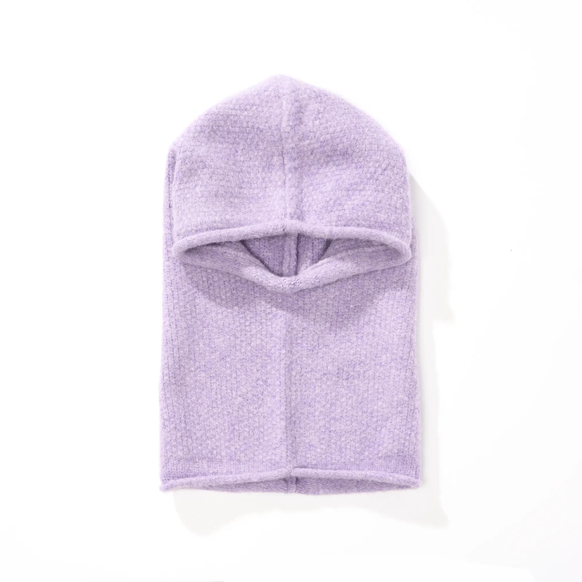 NOTHOMME Knitted Fabric Hats Hood Light Purple