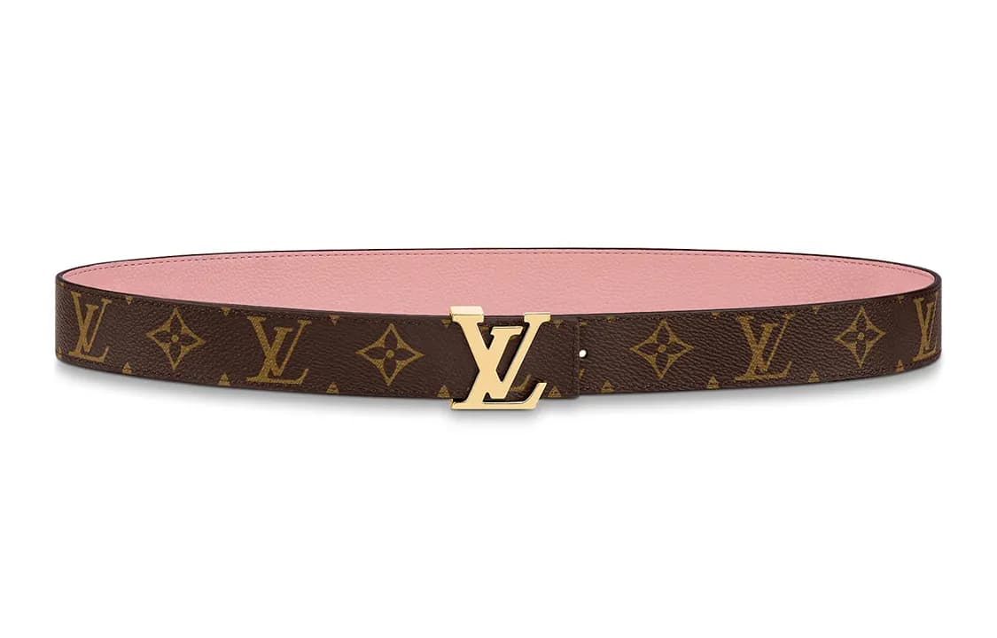 Lv M8380W Lv Initiales 40mm Reversible Belt Brown/Pink