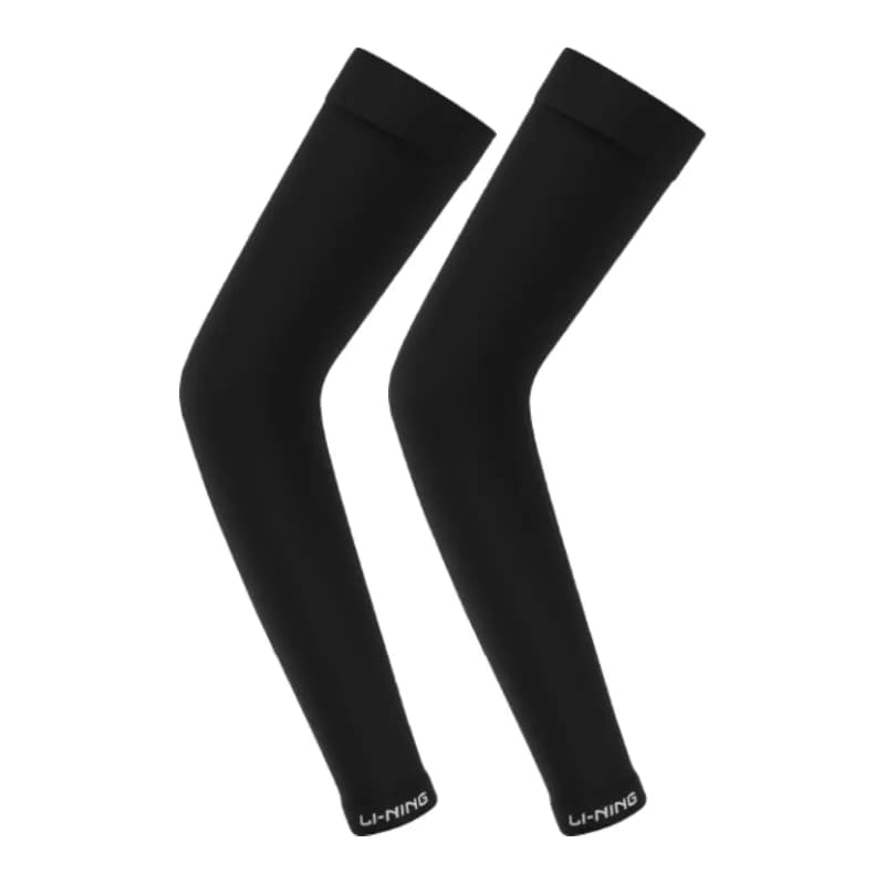 LiNing Polyamide Sun Protection Leg Covers Black 1 pair set [Ice Sleeve/Leg Guard Dualuse]
