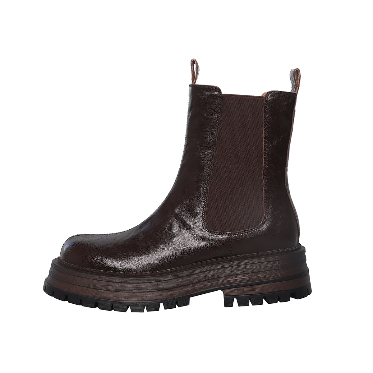 Zi Xiao Short Chelsea 4.5cm Brown
