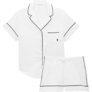Victoria's Secret Cotton Short Pajama Set White Pajama Set White