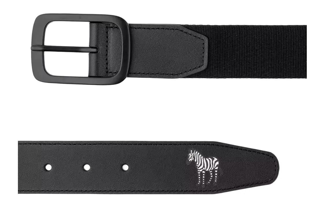 Paul Smith Zebra Logo Belt Black