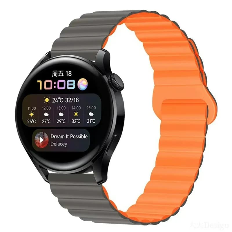 Biaodaige Watch Bands Gray Orange
