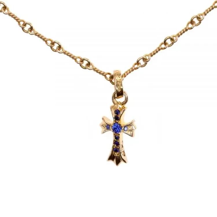 Chrome Hearts Sapphire Pendants Gold Gold