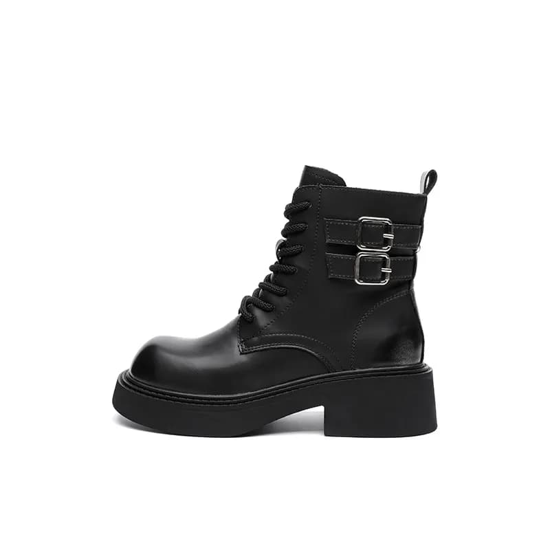 Moon buds Martin Black Brown Unlined Black 01S
