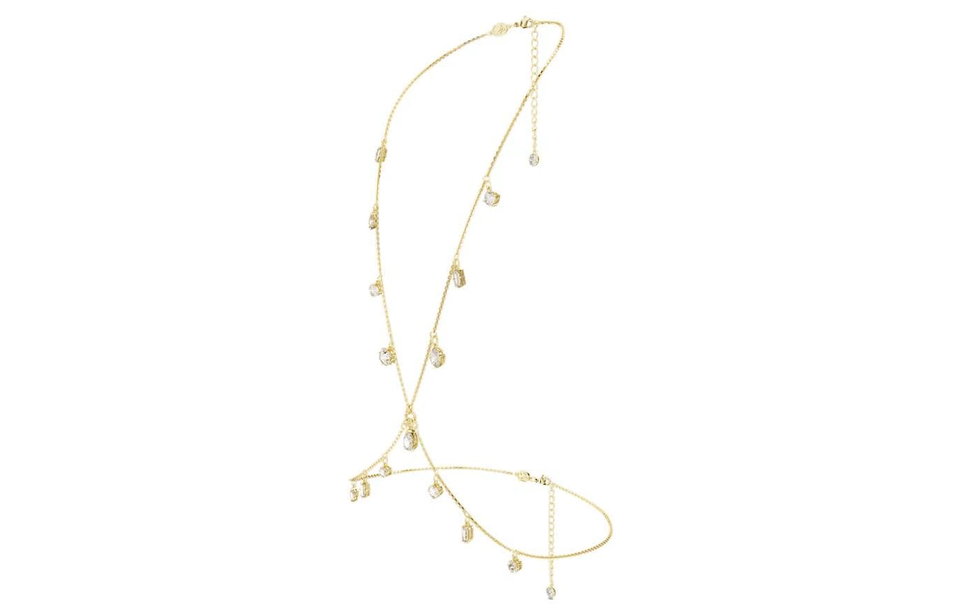 Swarovski Metal Crystal Body Chains Gold