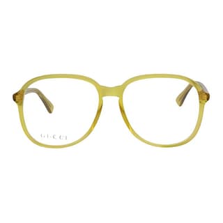 GUCCI Aviator Eyeglass Frames Yellow