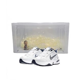 Nike Air Monarch 4 Chunky LowTop White Blue