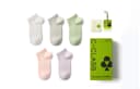 5 Pack (Matcha Green+Raw White+Light Gray+Cherry Blossom Pink+Sand Dollar Purple) Women's
